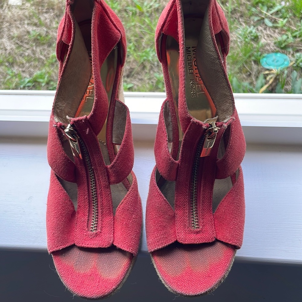 Michael kors red shoes